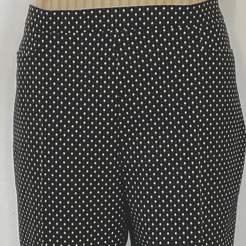 Akris Punto Black Micro Polka Dot Cropped Pants - Picture 11 of 13